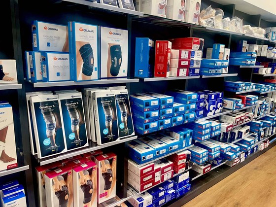 Attelles et orthèses en magasin à Saint-Paul-lès-Dax