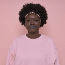 Demi-perruque bandeau afro crépue bouclée brun noir Billie